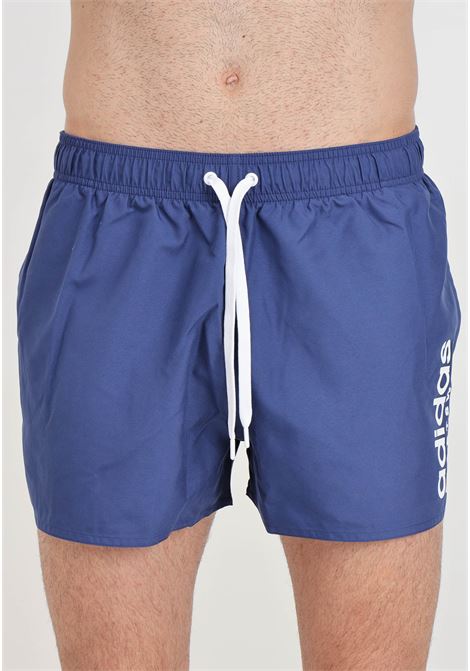 Essentials clx logo men's blue swim shorts ADIDAS PERFORMANCE | IR6225.